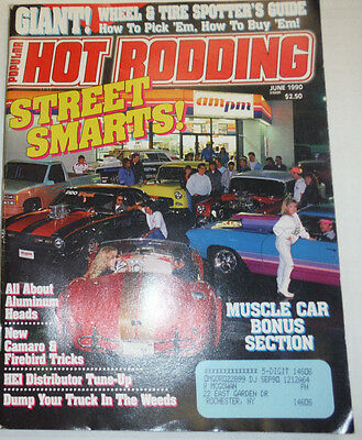 Popular Hot Rodding Magazine Street Smarts & Muscle Car Bonus June 1990 011315R2
