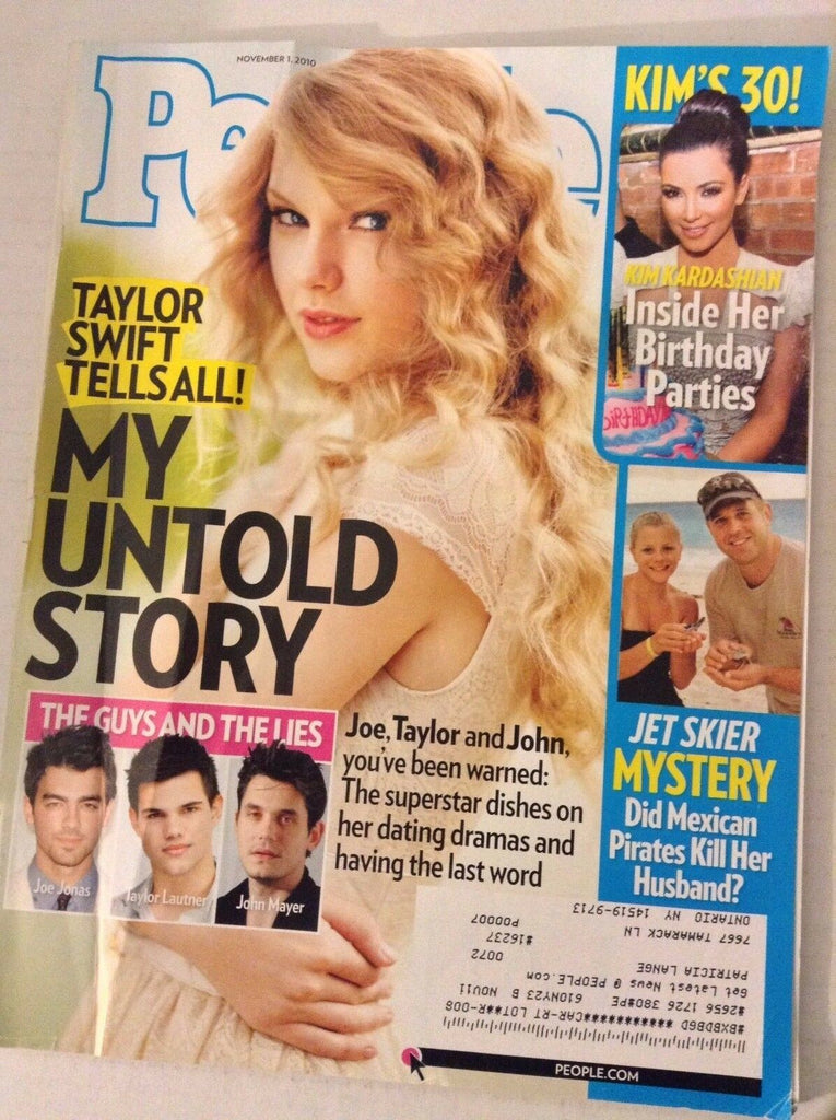 People Magazine Taylor Swift Kim Kardashian November 1, 2010 051617nonrh