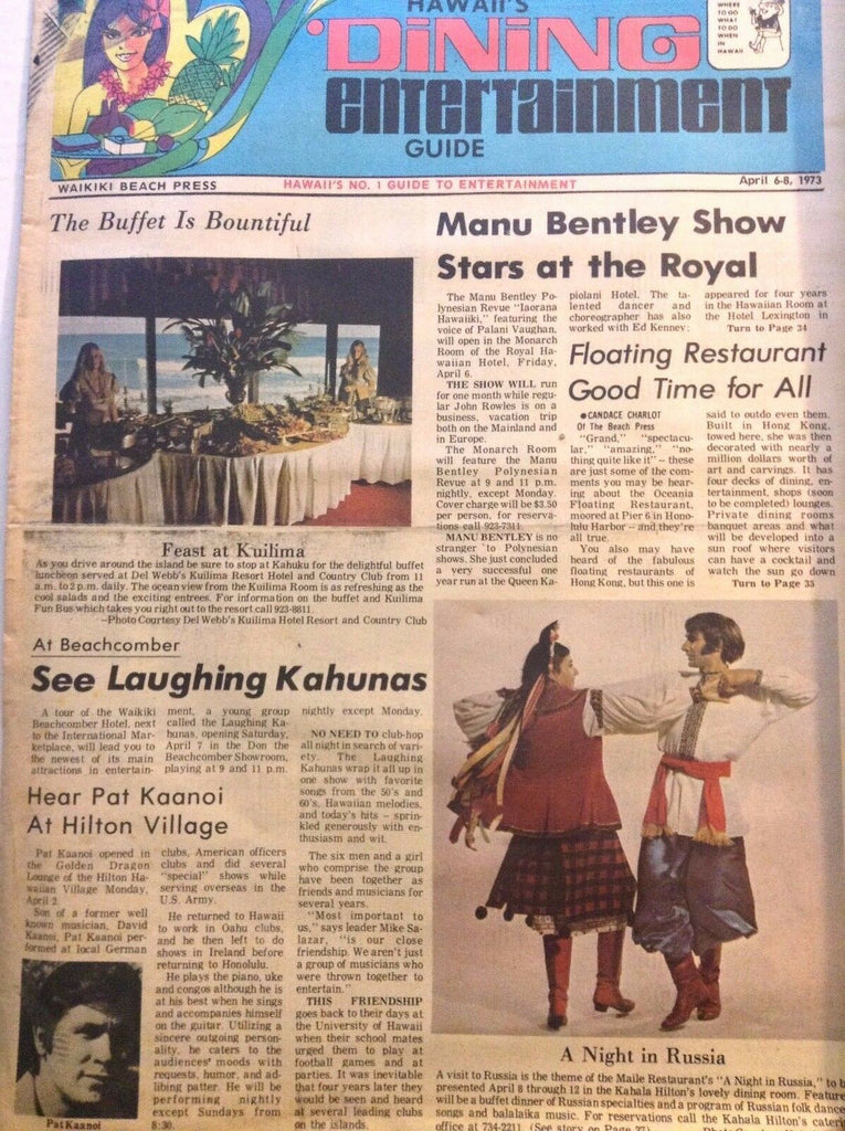 Hawaii's Dining Entertainment Guide Magazine April 8, 1973 102317nonrh2