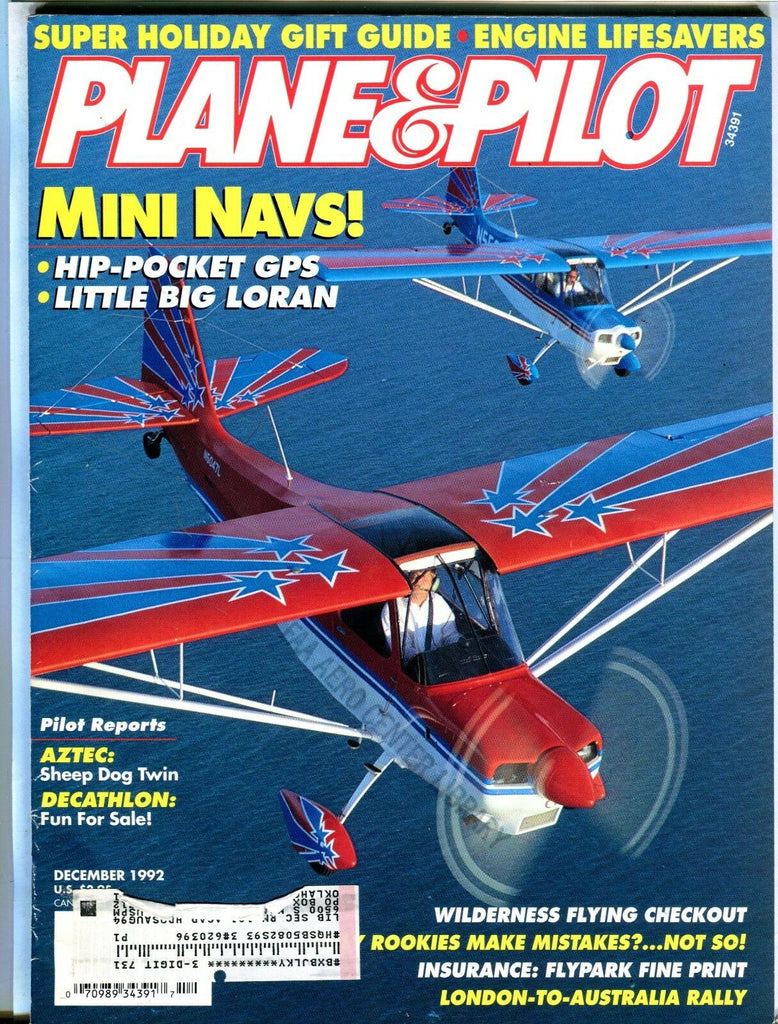 Plane & Pilot Magazine December 1992 Aztec EX w/ML FAA Library 101716jhe