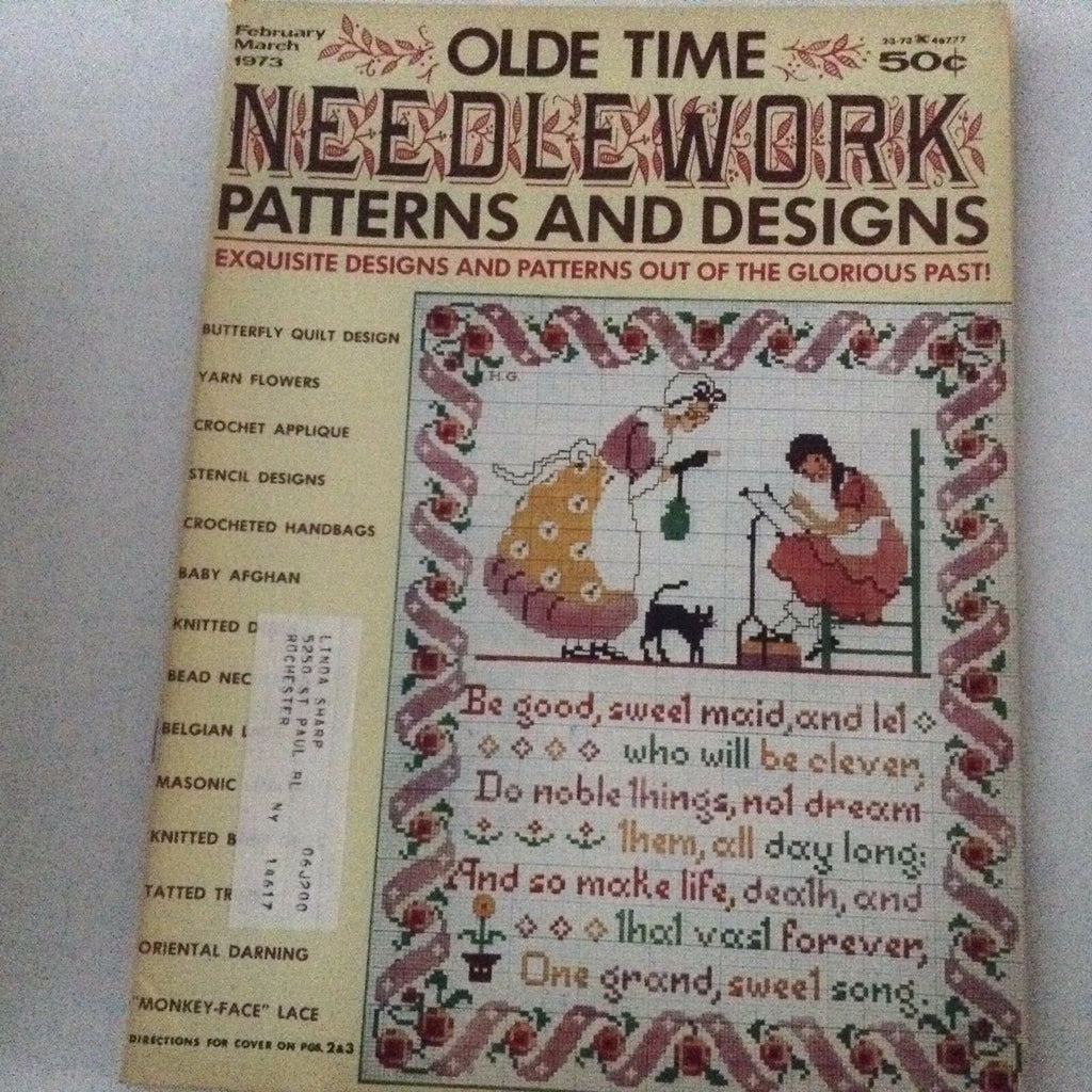 Olde Time Needlework Magazine Butterfly Quilt Design March 1973 061717nonrh2