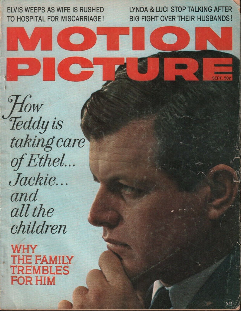 Motion Picture September 1968 Ted Ethel Jackie Kennedy 062519AME