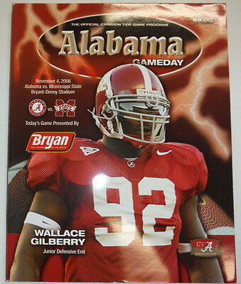Alabama Gameday Magazine Wallace Gilberry November 2006 122214R2