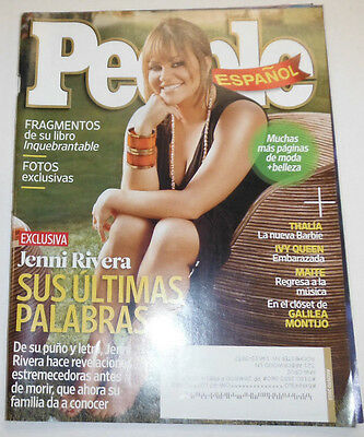 People Spanish Magazine Jenni Rivera Thalia August 2013 101714R1