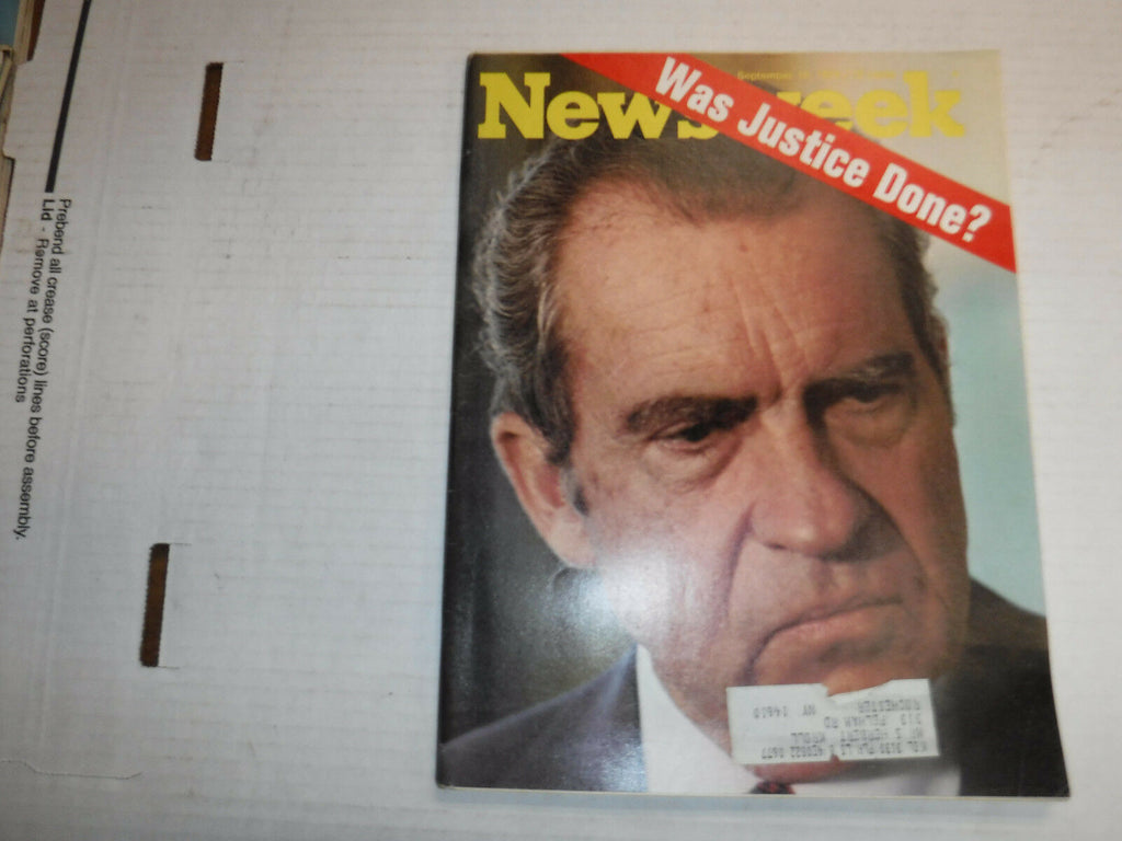 Newsweek Magazine Richard Nixon VG September 16, 1974 100316R
