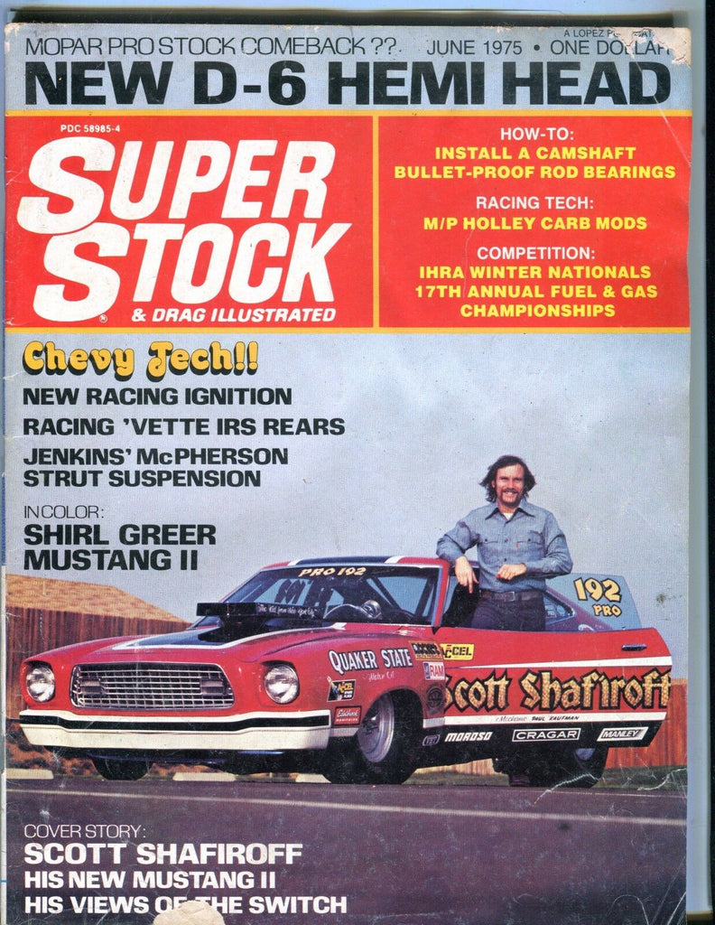 Super Stock & Drag Illustrated Magazine June 1975 EX No ML 050317nonjhe