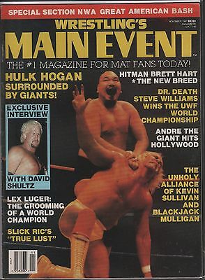Wrestling's Main Event November 1987 Hulk Hogan Complete EX 120915DBE