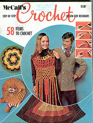 McCall's Step-By-Step Crochet Magazine 1970 EX 072016jhe
