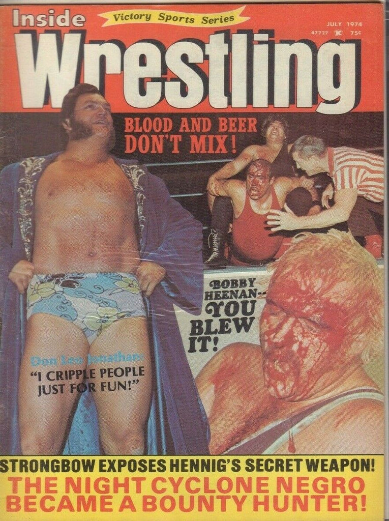 Inside Wrestling July 1974 Don Leo Jonathan Bobby Heenan 022719DBE