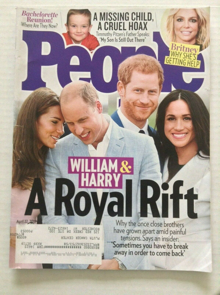 People Magazine Prince William & Harry Britney Spears April 22, 2019 072119nonrh