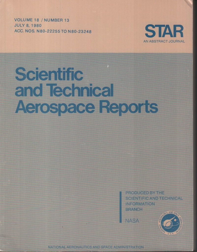 NASA STAR Volume 18 #13 July 8 1980 Abstract Journal Ex-FAA 121918AME2