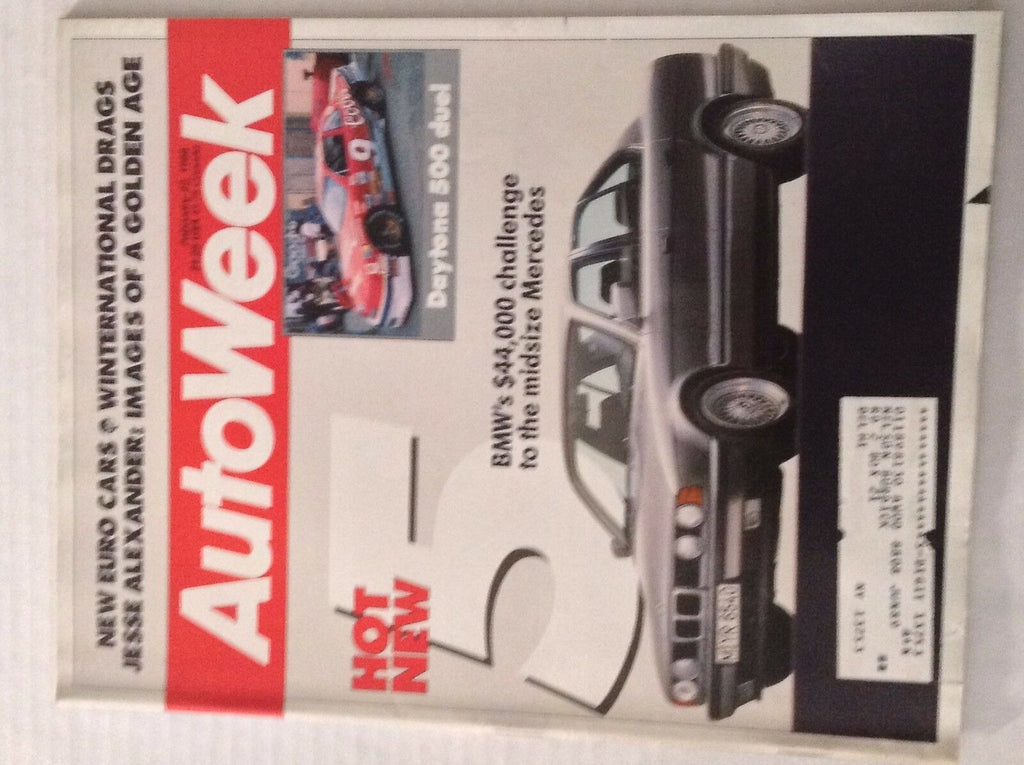 Autoweek Magazine BMW Mid-size Mercedes February 22, 1988 011617rh