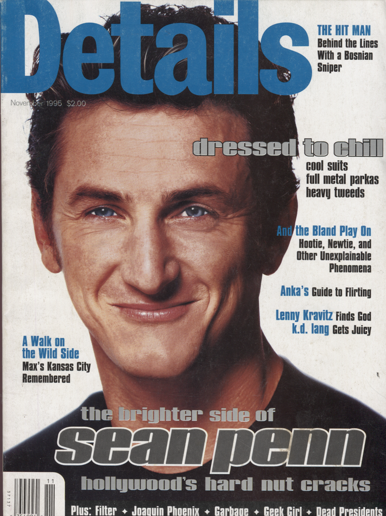 Details November 1995 Sean Penn Lenny Kravitz Joaquin Phoenix 041320DBE