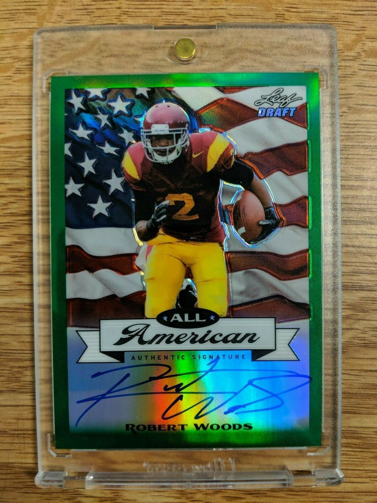 Robert Woods Leaf Draft All American Autographed 10/10 2013 AA-RW1 061819DBCD