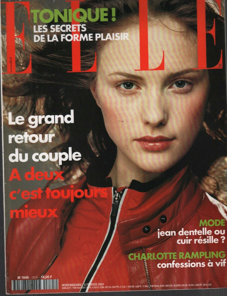 Elle French Magazine 5 Fevrier 2001 Charlotte Rampling Fashion 091719AME2