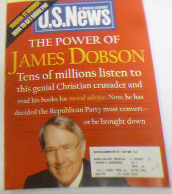 U.S. News Magazine The Power Of James Dobson May 1998 043014R