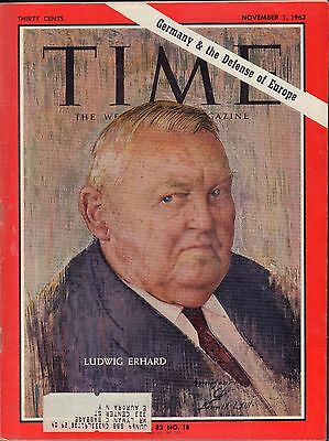 Time Magazine November 1 1963 Ludwig Erhard w/ML VG 090816DBE