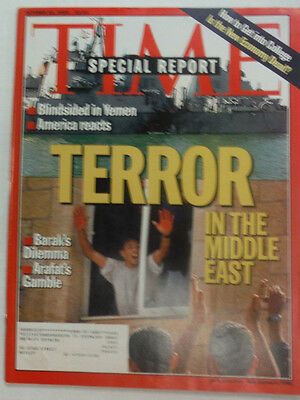 Time Magazine Terror In The Middle East October 2000 WITH ML 042015R