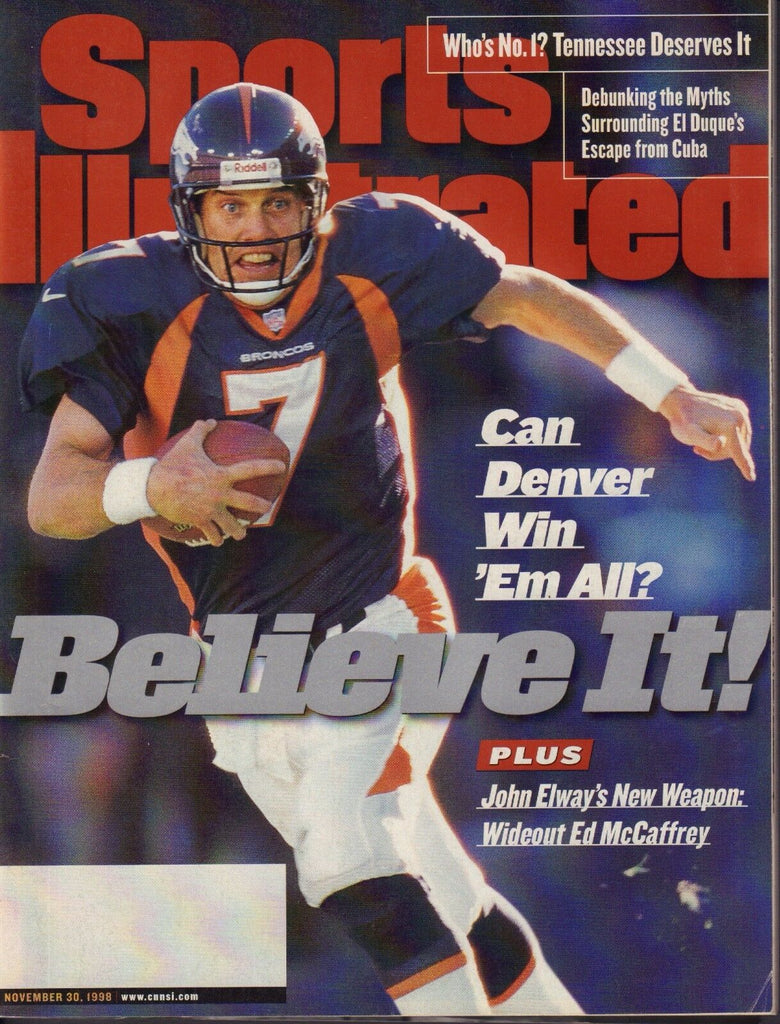 Sports Illustrated Magazine November 30 1998 John Elway 091317nonjhe
