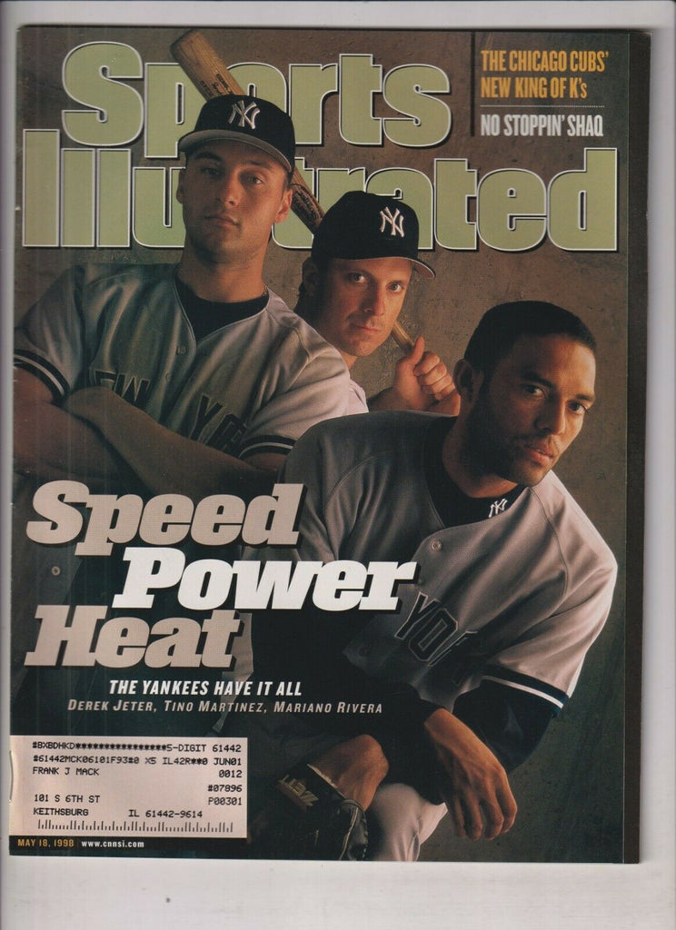 Sports Illustrated Derek Jeter Tino Martinez May 18 1998 021420nonr