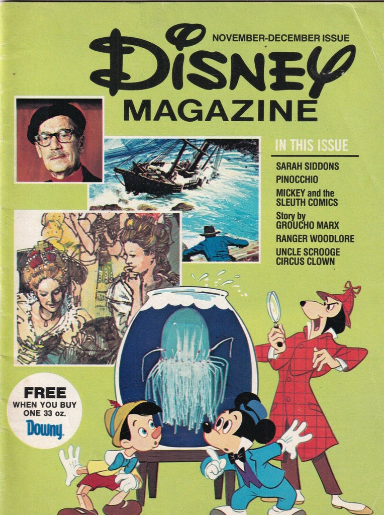 Disney Magazine Mickey Mouse & Sarah Siddons November/December 1990s 100319nonr