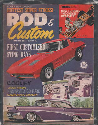 Rod & Custom Magazine May 1963 First Cutomized Sting Rays EX 122615jhe