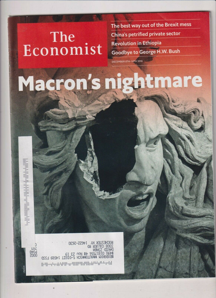 The Economist Macron's Nightmare December 8-14, 2018 110619nonr