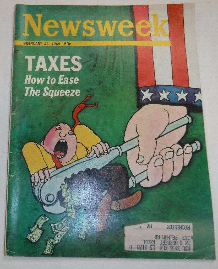 Newsweek Magazine How To Ease The Squeeze February 1969 VINTAGE 093016R