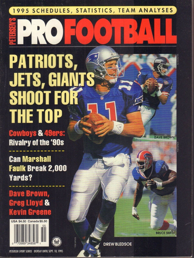 Pro Football Magazine Drew Bledsoe Dave Brown September 1995 011018nonr