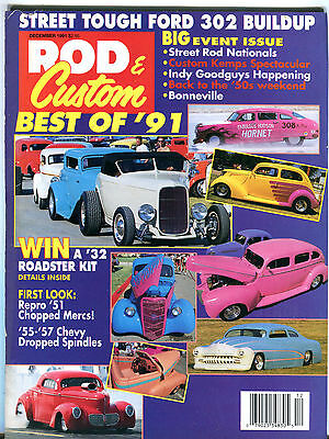 Rod & Custom Magazine December 1991 Best of '91 Ford 302 EX 020816jhe