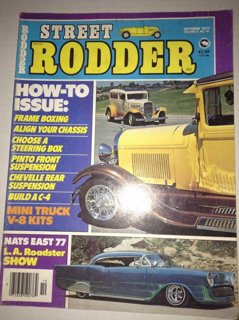 Street Rodder Magazine Align Your Chassis October 1977 NO ML 041917nonrh