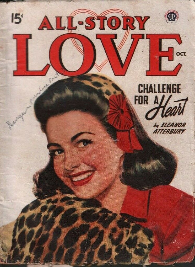 All-Story Love Pulp Magazine October 1948 Eleanor Atterbury 032119DBE