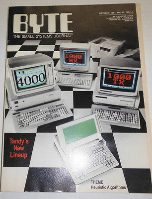 Byte Magazine Theme Heuristic Algorithms Tandy's Lineup October 1987 111214R1