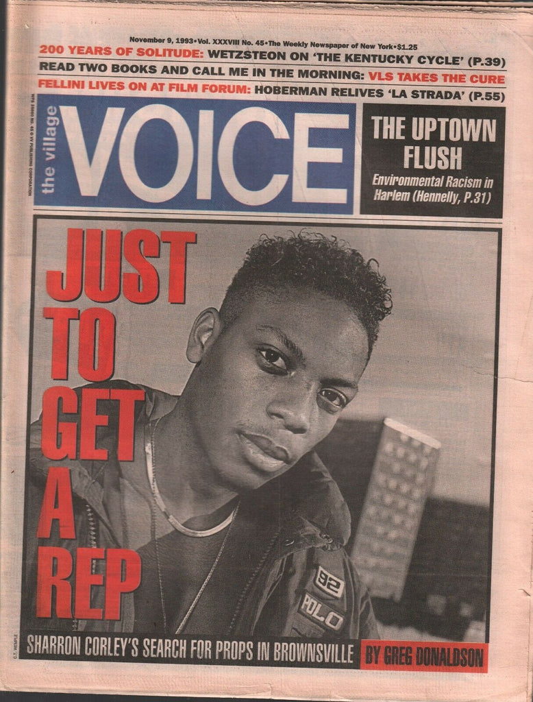 The Village Voice NYC November 9 1993 Sharron Corley Wetzsteon 012120AME