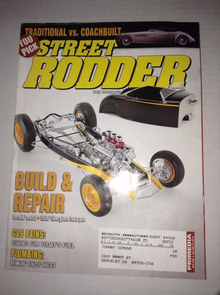 Street Rodder Magazine Fixing Fiberglass Faux Pas May 2006 032817NONRH