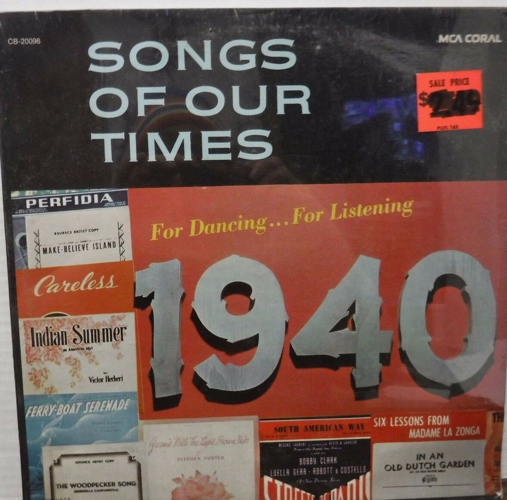 Songs of our Times 1940 new sealed 012117LLE