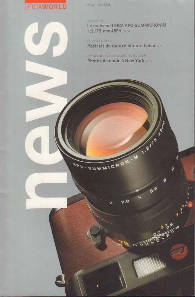Leica World News FRENCH Version January 2005 090718AME