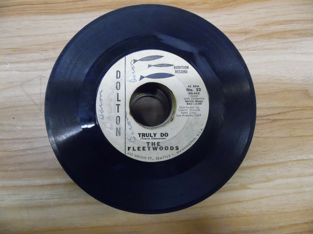 The Fleetwoods Truly Do Dolton DO-643 7"/45rpm 021518DB45