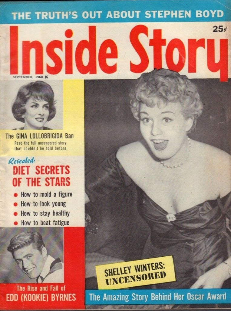 Inside Story September 1960 Shelley Winters Gina Lollobrigidaq 013119DBE2