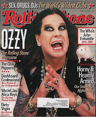 Rollingstone July 25 2002 Ozzy, Dashboard Confessional w/ML VG 021016DBE