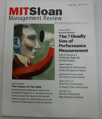 Mit Sloan Management Magazine Performance Measurement Spring 2007 072115R2