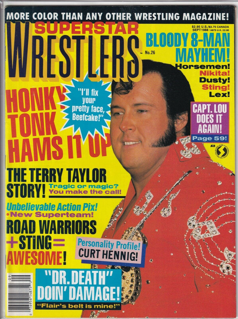 Superstar Wrestlers Mag Honky Tonk & Road Warriors September 1988 091019nonr