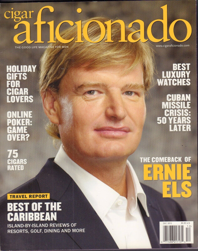 Cigar Aficionado December 2012 Ernie Els w/ML Vg 010317DBE2