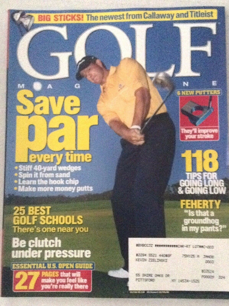Golf Magazine Save Part Feherty June 2005 020717RH