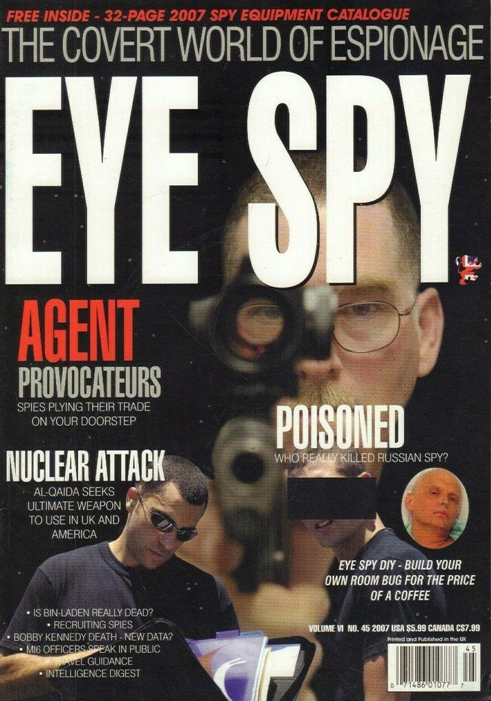 Eye Spy Magazine Vol.6 #45 2007 Sharron Elliot Bobby Kennedy 053019DBE