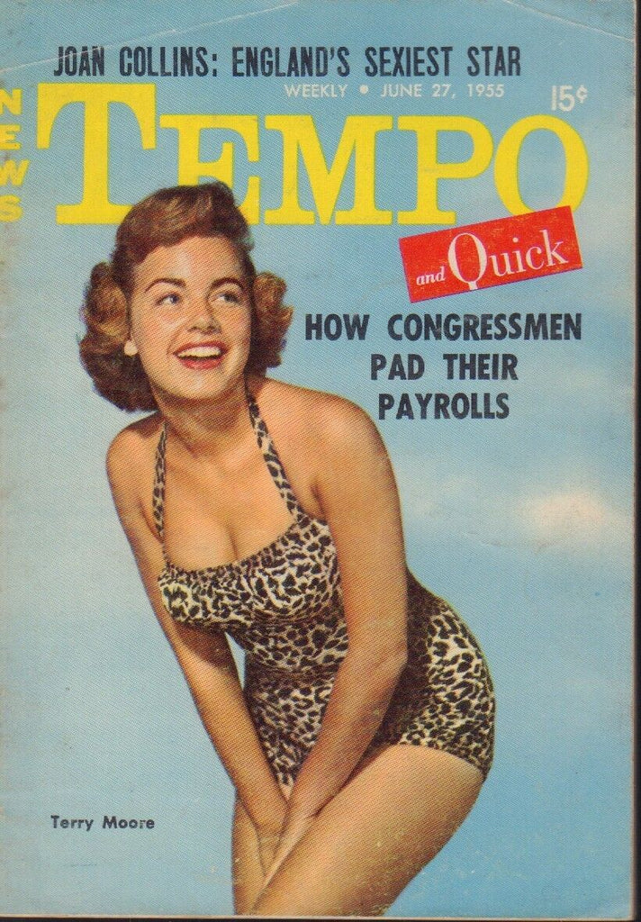News Tempo & Quick June 27 1955 Terry Moore Cheesecake Pin Up 091218AME2