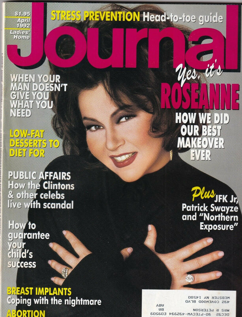 Ladies' Home Journal Mag Roseanne Low Fat Desserts April 1992 093019nonr