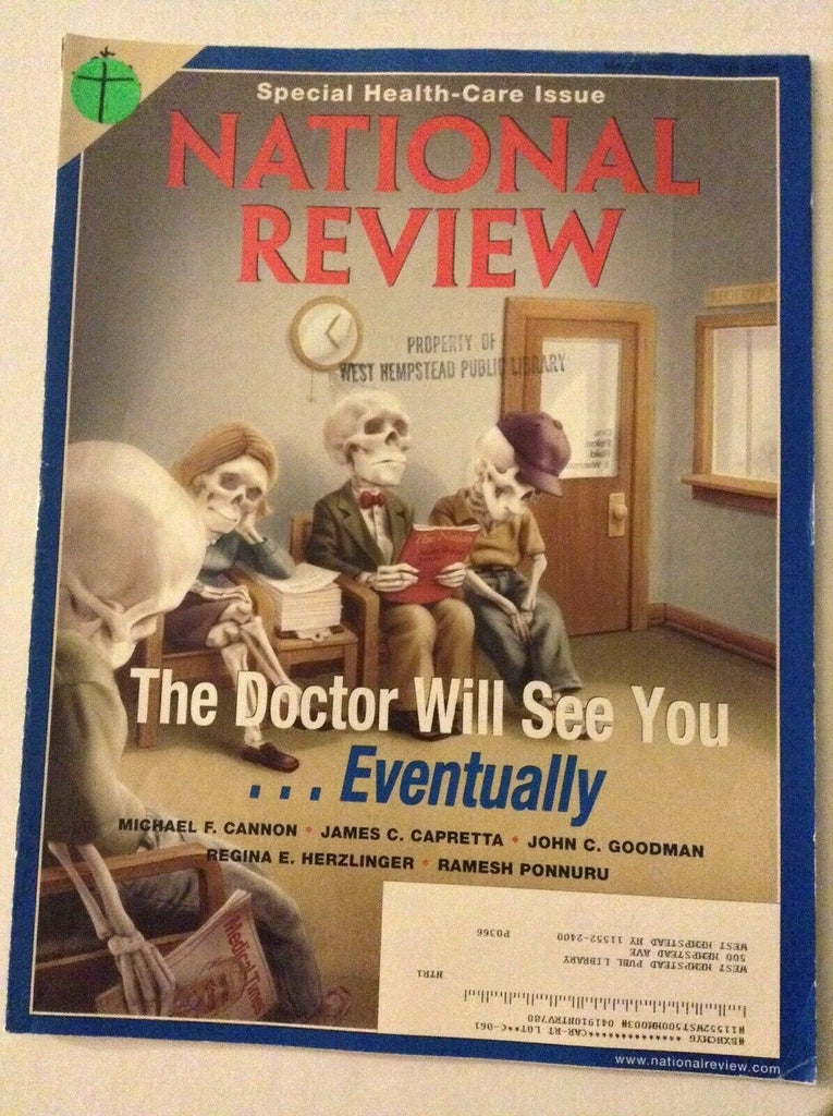 National Review Magazine The Doctor Will See You May 25, 2009 060619nonrh