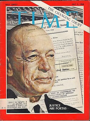 Time Magazine July 5 1968 Justice For Fortas w/ML VG 090516DBE