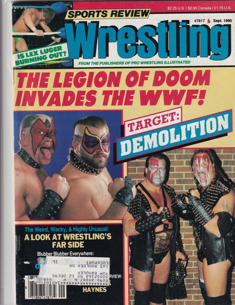 Sports Review Wrestling Legion Of Doom Lex Luger September 1990 060519nonr